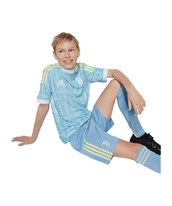 adidas Juventus Turin Short Away 2025/2026 Kids Blau - blau