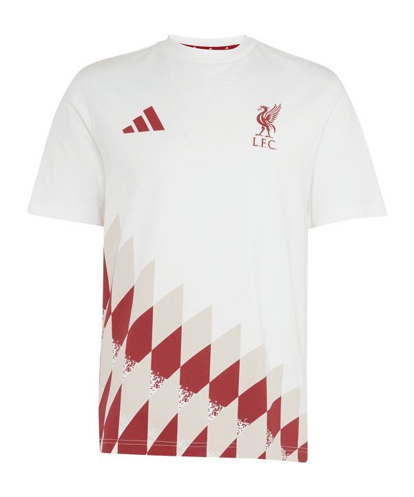 adidas FC Liverpool Stadium T-Shirt Weiß
