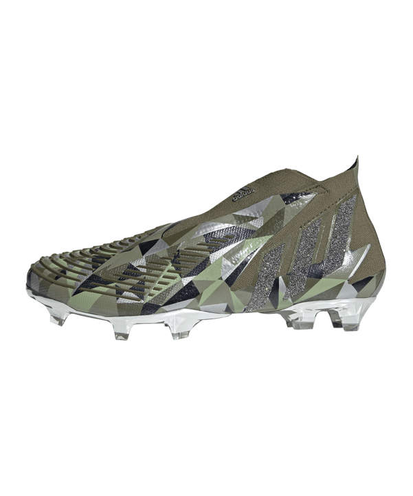 adidas Predator EDGE+ CRYSTAL FG Silber - gruen