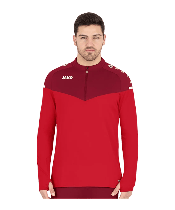 JAKO Champ 2.0 Ziptop Sweatshirt Rouge C001 - rouge