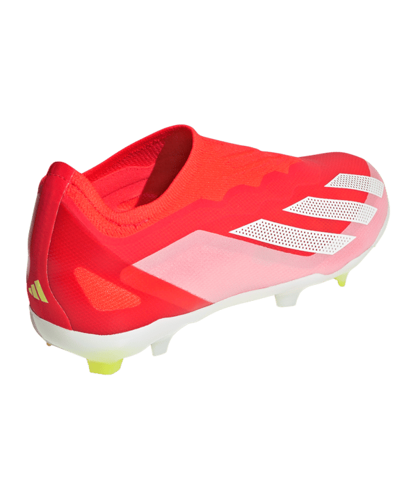 adidas X Crazyfast Elite LL FG Kids Energy Citrus Rot Weiss Gelb - rot