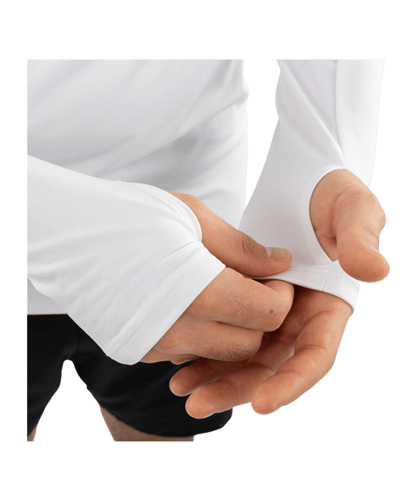 JAKO ZipTop Light Flow Sweatshirt Weiß F0 - weiss