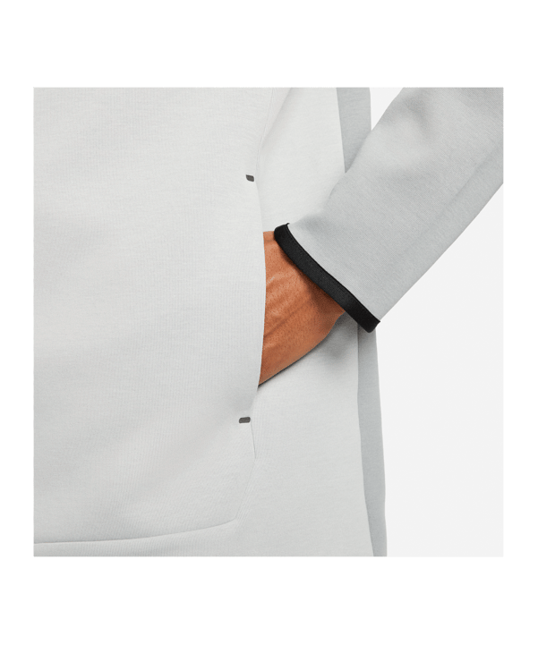 Nike Tech Fleece Kapuzenjacke Grau Weiss F074 - grau