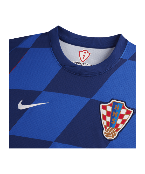 Nike Kroatien Trikot Away EM 2024 Blau Weiss F405 - blau