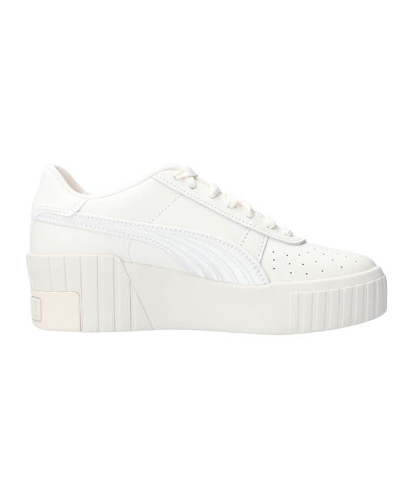 PUMA Cali Wedge Embroidery Damen Beige Weiss F01 - beige