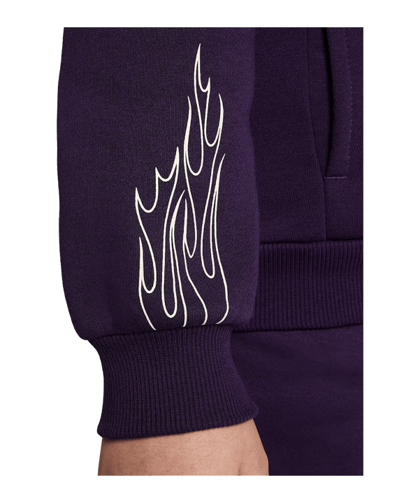 Nike Club Fleece Hoody Kids Lila F585 - lila