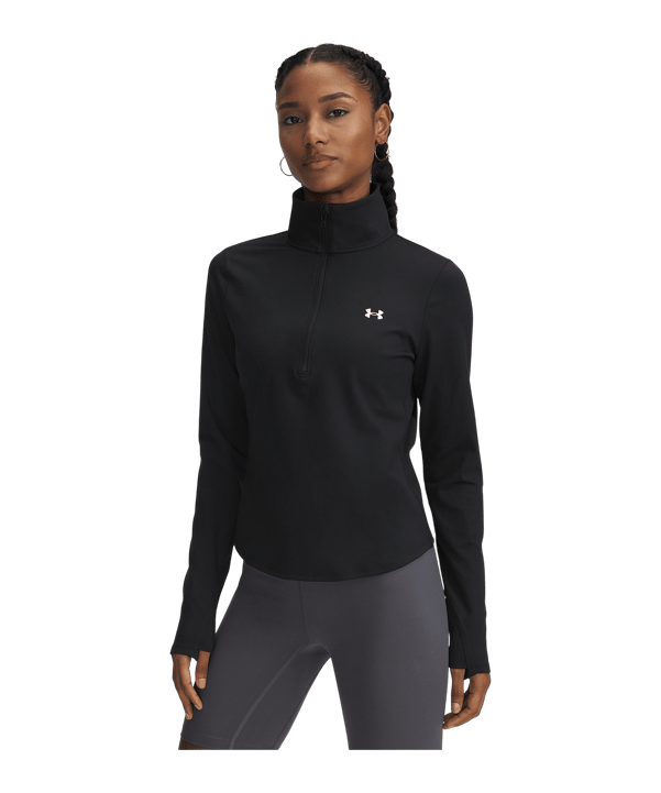 Under Armour Motion 1/2 Zip EMEA Sweatshirt Damen Schwarz F001 - schwarz