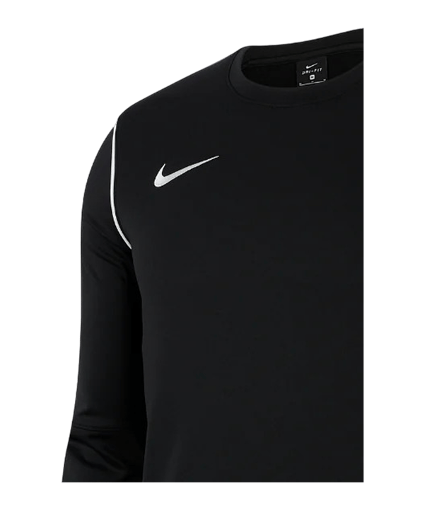 Nike Park 20 Sweatshirt Kids Schwarz Weiss F010 - schwarz