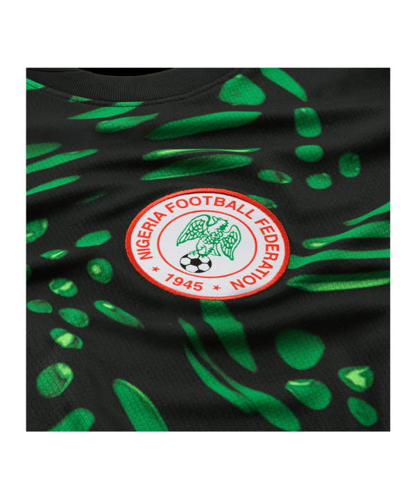 Nike Nigeria Trikot Away 2024 Schwarz F010 - grau