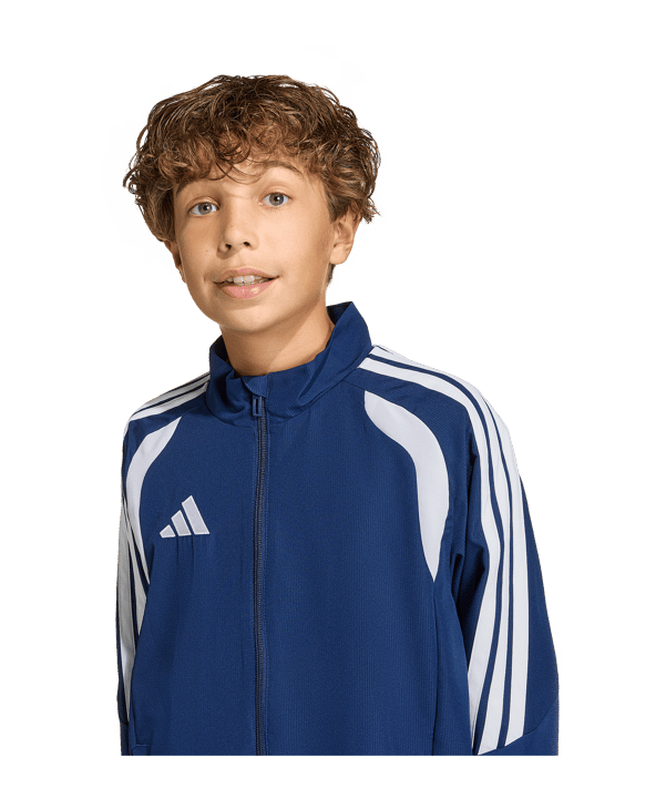 adidas Tiro 26 League Präsentationsjacke Kids Dunkelblau - weiss