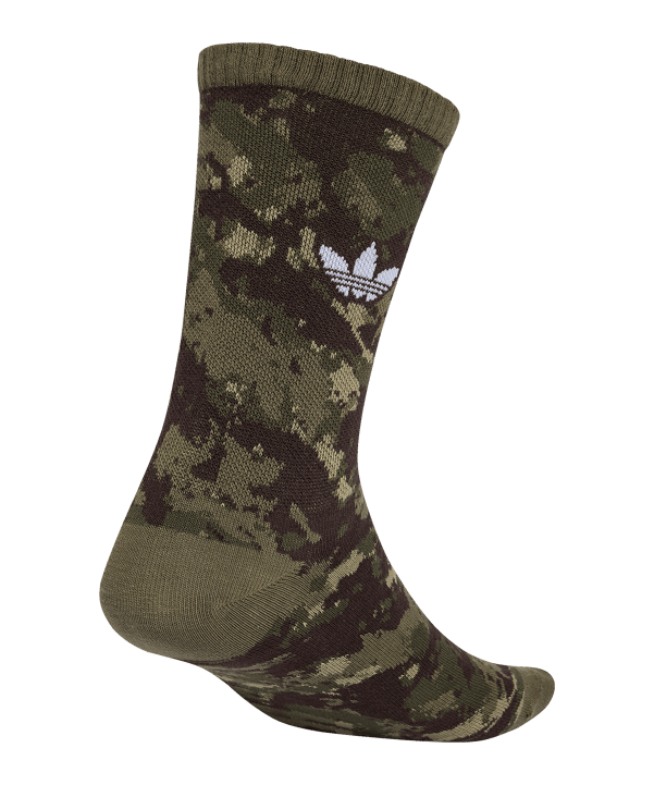 adidas Originals Camo Crew 2 Pairs Calze Verde - verde