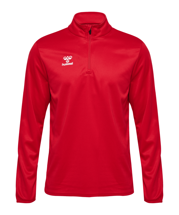 Hummel Essential Half-Zip Sweatshirt Kids Rot F3062 - rot