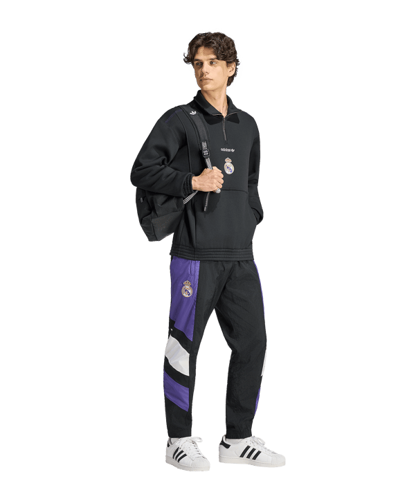 adidas Real Madrid Ritssluiting Zwart - zwart