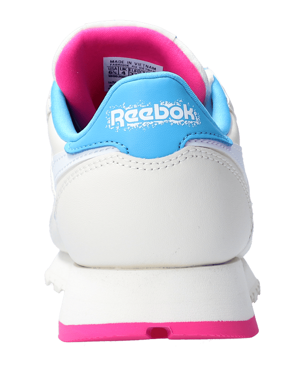 Reebok Classic Leather Damen Weiss Blau - weiss
