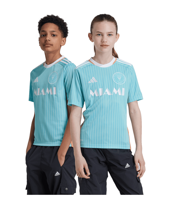 adidas Inter Miami Trikot 3rd 2024 Kids Messi Türkis - tuerkis