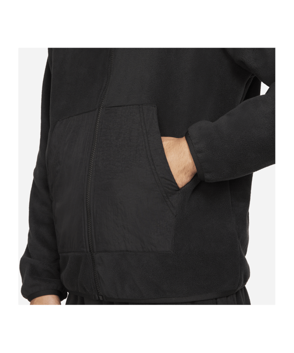 Nike Essentials Polar Fleece Kapuzenjacke F010 - schwarz