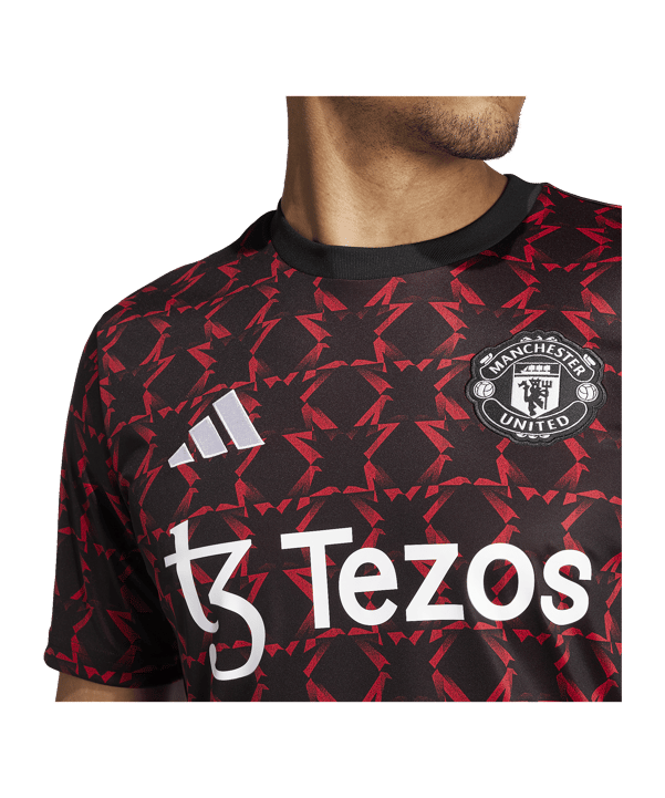 adidas Manchester United Prematch Shirt 2024/2025 Schwarz - schwarz