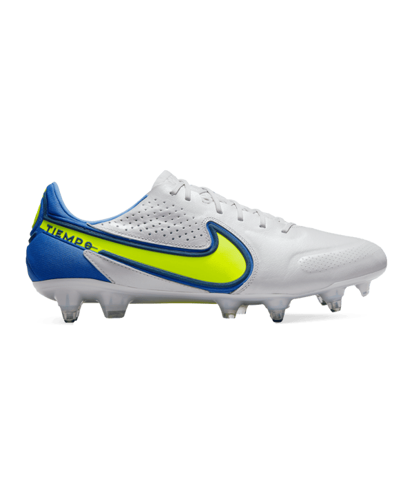 Nike Tiempo Legend IX Recharge Elite SG-Pro AC Grau Gelb Blau F075 - grau