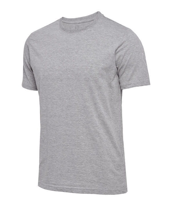Hummel Elemental Chevron Cotton T-Shirt Grau F2006 - grau