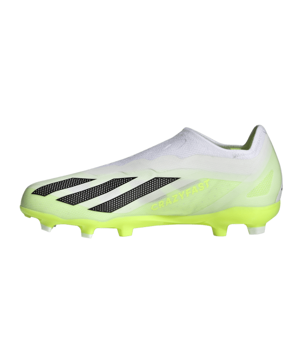 adidas X Crazyfast.1 LL FG Crazyrush Kids Weiss Schwarz Gelb - weiss