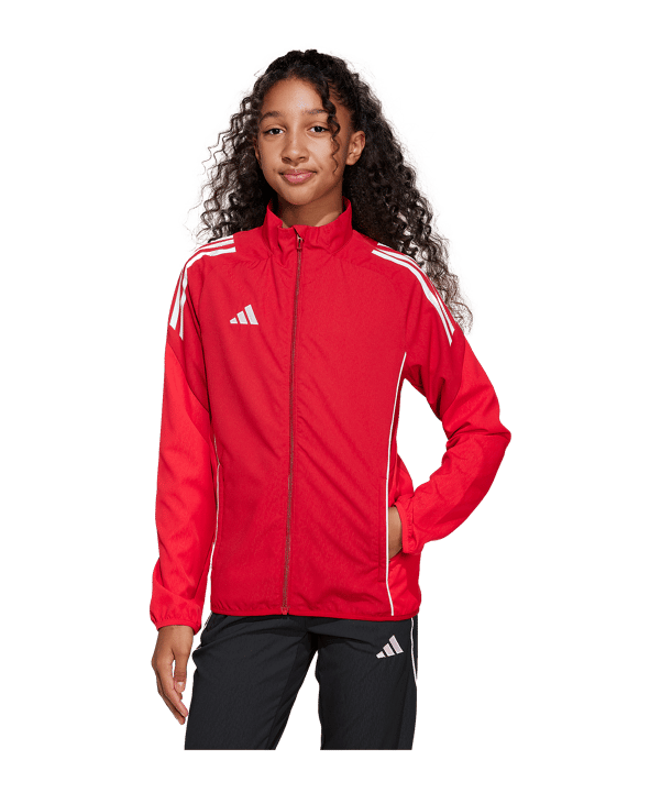 adidas Tiro 25 Competition Präsentationsjacke Kids Rot - rot