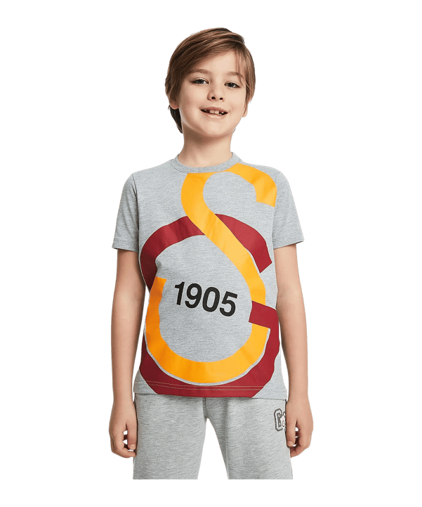 Galatasaray Istanbul Big Logo T-Shirt Kids Grau - grau