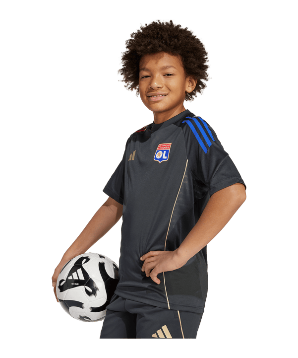 adidas Olympique Lyon Trainingsshirt Kids Grau - grau