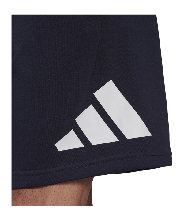 adidas Three Bar Future Icons Short Blau - blau