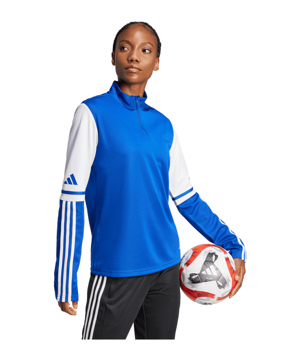 adidas Squadra 25 HalfZip Sweatshirt Damen Hellblau - blau