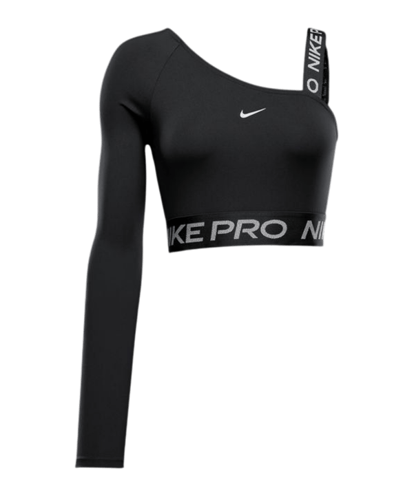 Nike Shine Crop T-Shirt Damen Schwarz F010