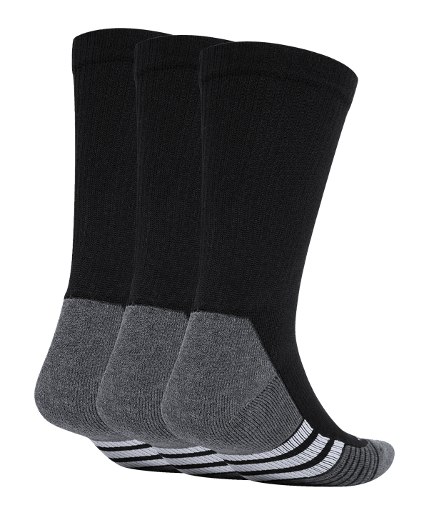 adidas Performance Crew 3er Pack Socken Schwarz - schwarz