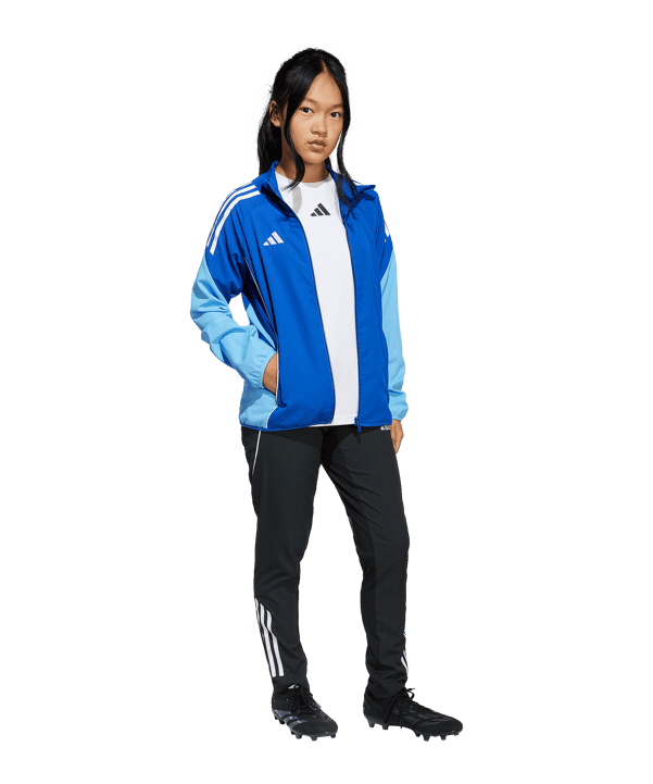 adidas Tiro 25 Competition Präsentationsjacke Kids Blau - blau