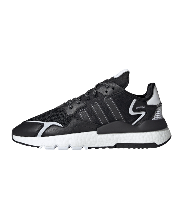 adidas Originals Nite Jogger Schwarz Weiss - schwarz