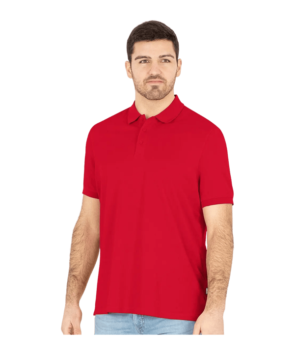 JAKO Doubletex Polo Rouge C100 - rouge