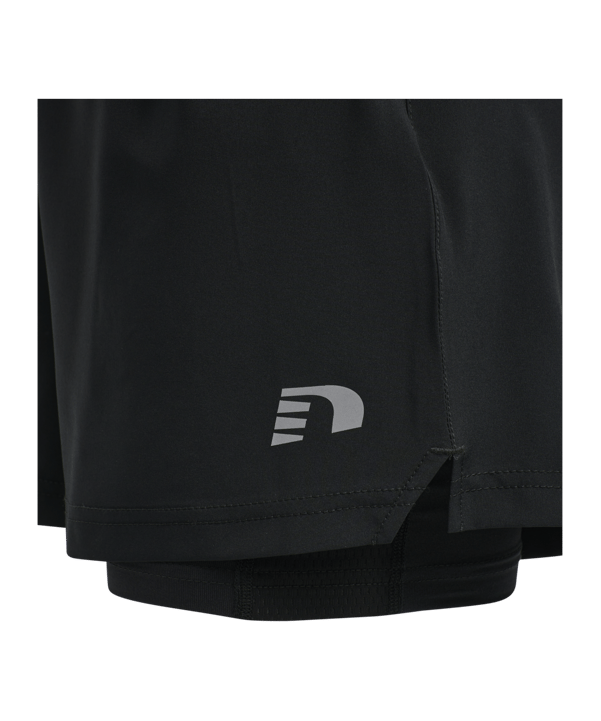 Newline Core 2in1 Short  Running Damen F2001 - schwarz