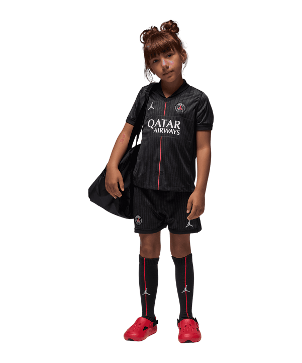 Jordan Paris Saint-Germain Minikit 4th Trikot Set 2025/2026 Kids Schwarz F045 - schwarz