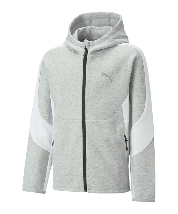PUMA EVOSTRIPE Kapuzenjacke Kids Grau F04 - grau