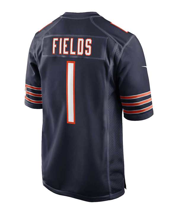 Nike NFL Chicago Bears Justin Fields 1 Home Trikot Blau - blau