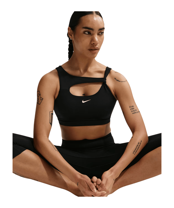 Nike One Padded Sport-BH Damen Schwarz F010
