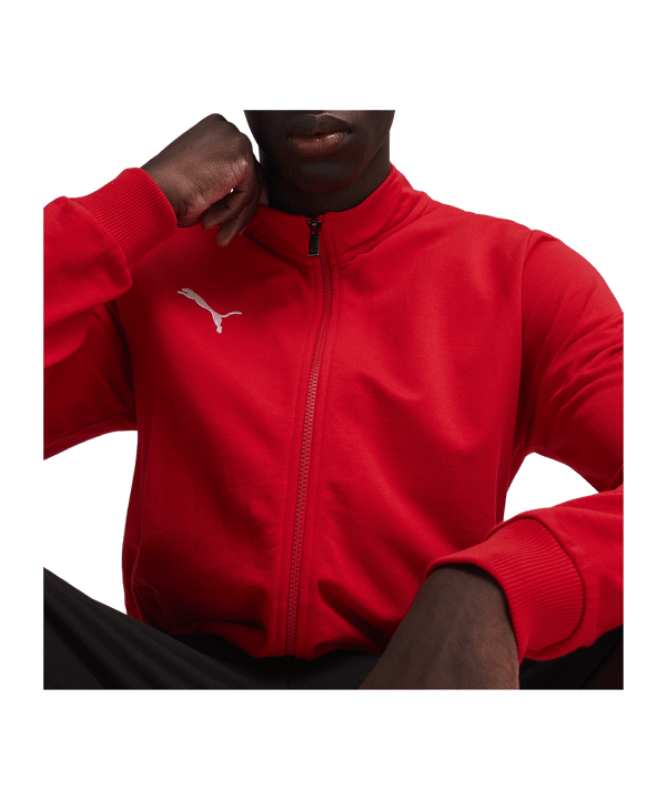 PUMA teamGOAL Casual Trainingsjacke Rot Weiss F01 - rot