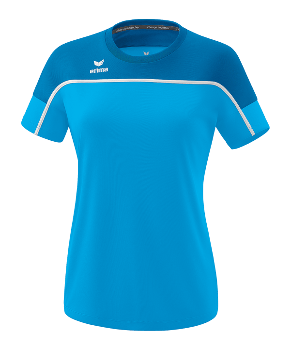 Erima Change By T-Shirt Damen Blau - blau