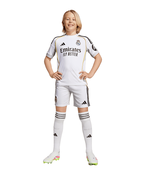 adidas Real Madrid Mini Trikot Set Home 2025/2026 Kids Weiß - weiss