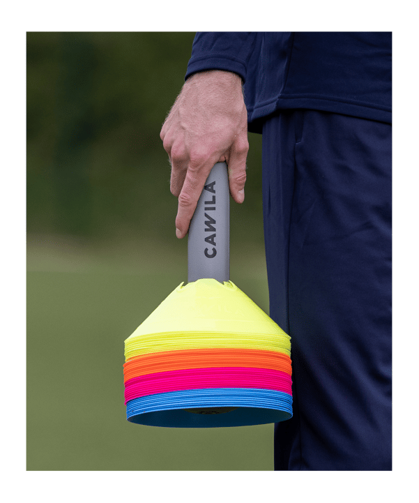 Cawila Markierungshauben M | 10er Set | Durchmesser 20cm, Höhe 6cm | gelb - gelb