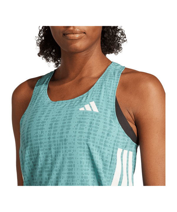 adidas Adizero Singlet T-shirt Donna Blu - blu
