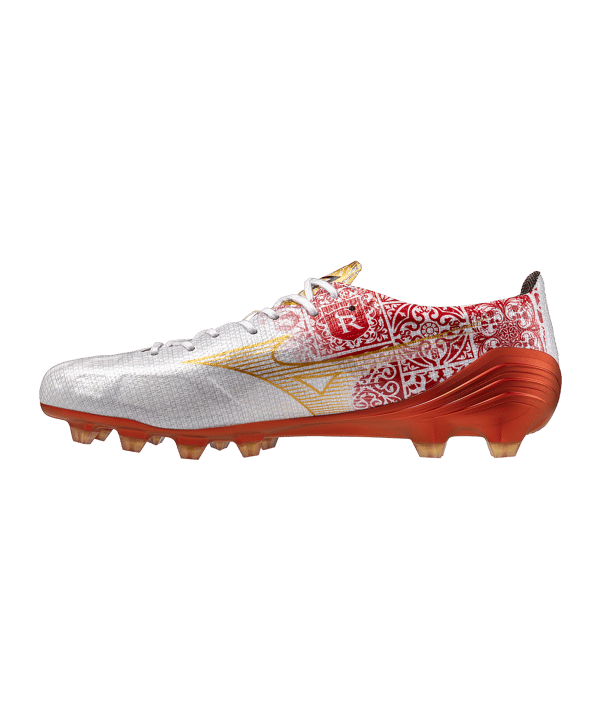 Mizuno Alpha Made in Japan FG Sergio Ramos Weiss Gold F04 - weiss
