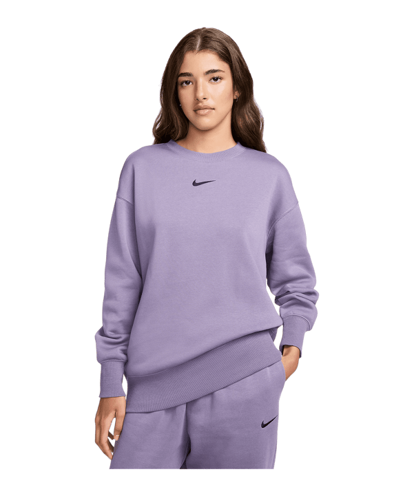 Nike Phoenix Fleece Sweatshirt Damen Lila F509 - lila