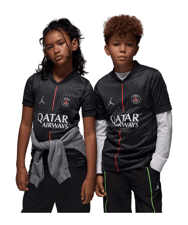 Jordan Paris Saint-Germain 4th Trikot 2025/2026 Kids Schwarz F045 - schwarz