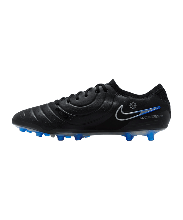 Nike Tiempo Legend X Elite AG-Pro Shadow Schwarz Silber Blau F040 - schwarz