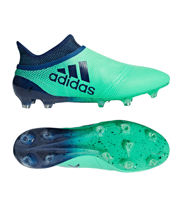 adidas X 17+ Purespeed FG Grün Blau - gruen