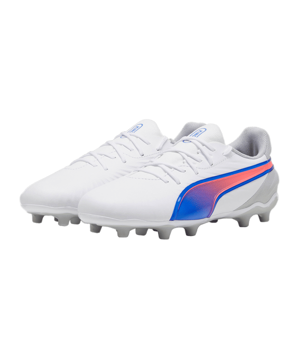 PUMA KING Match FG/AG Formula Jr Kids Weiss Blau F02 - weiss